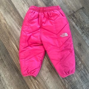 Northface reversible baby girl snow pants 6-12 month